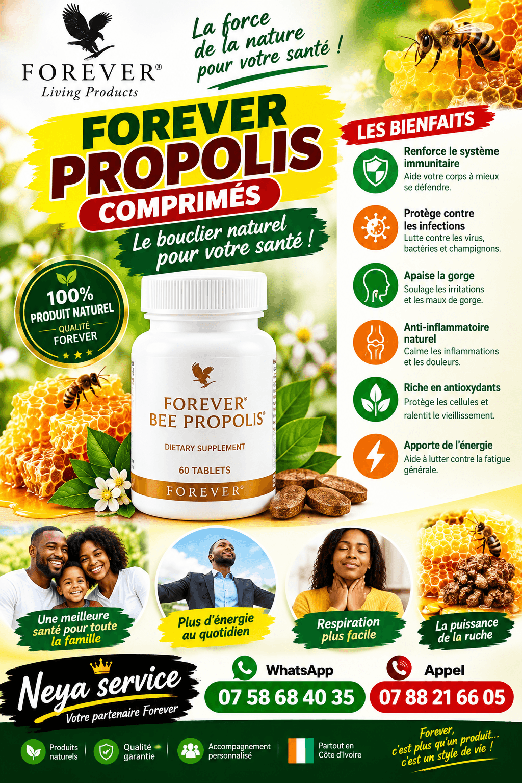 Comprimés de propolis – neya service conseil bien-être