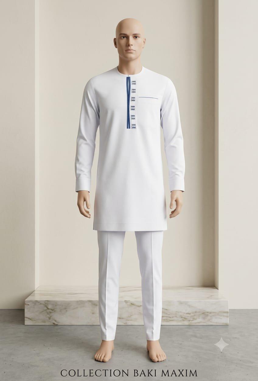 Tunique homme blanche – CJ-CLIEN BUSINESS
