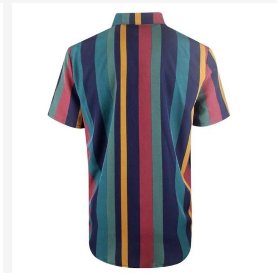 Chemise rayée manches courtes – Fabi Shop (photo 4)