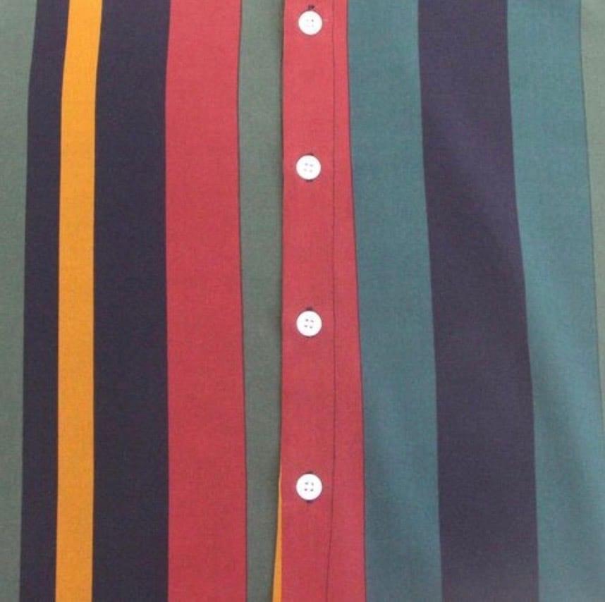 Chemise rayée manches courtes – Fabi Shop (photo 3)