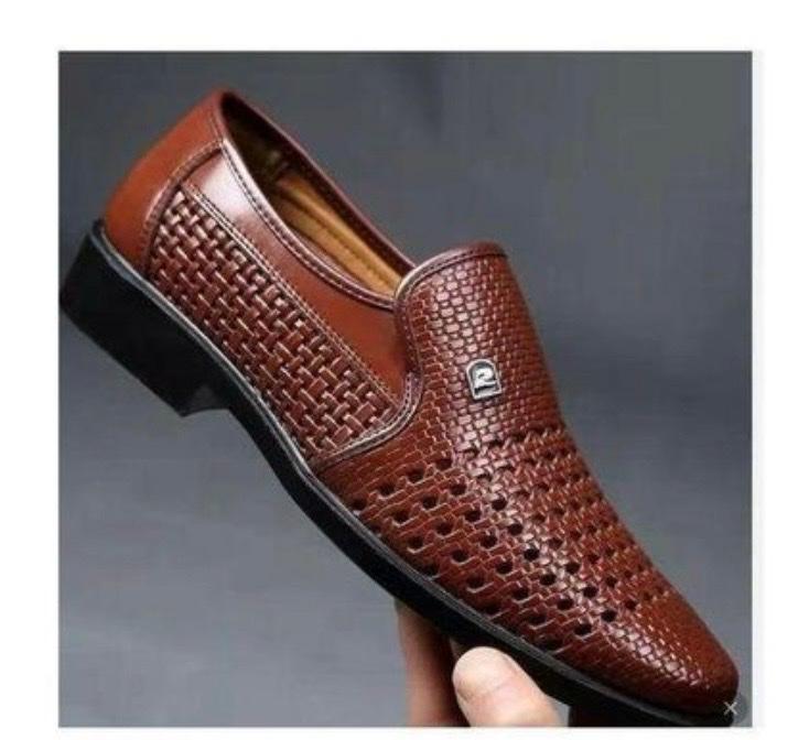Mocassins 👞 homme en cuir homme marron, semelle perforée – Fabi Shop