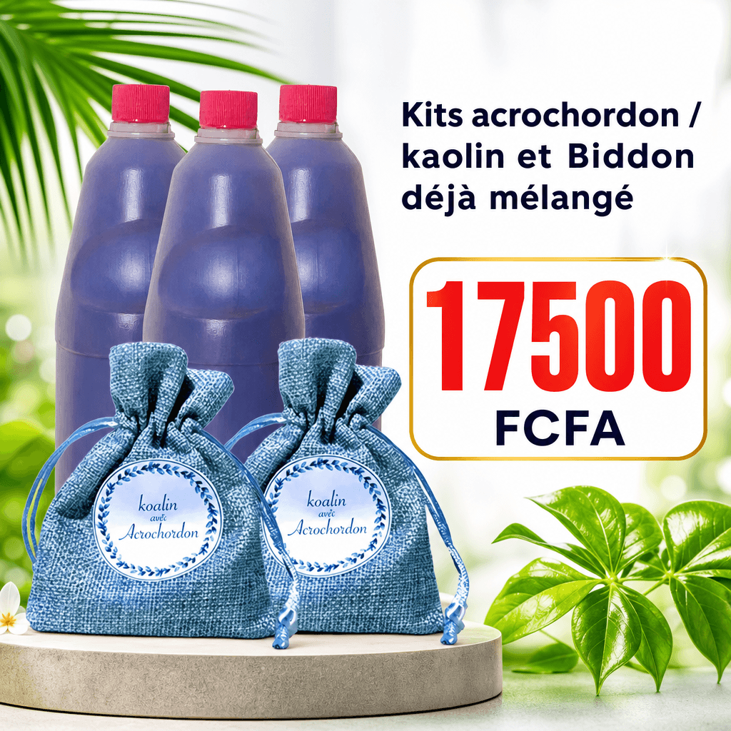 Kits acrochordon / kaolin et Biddon déjà mélangé – Fama Santé