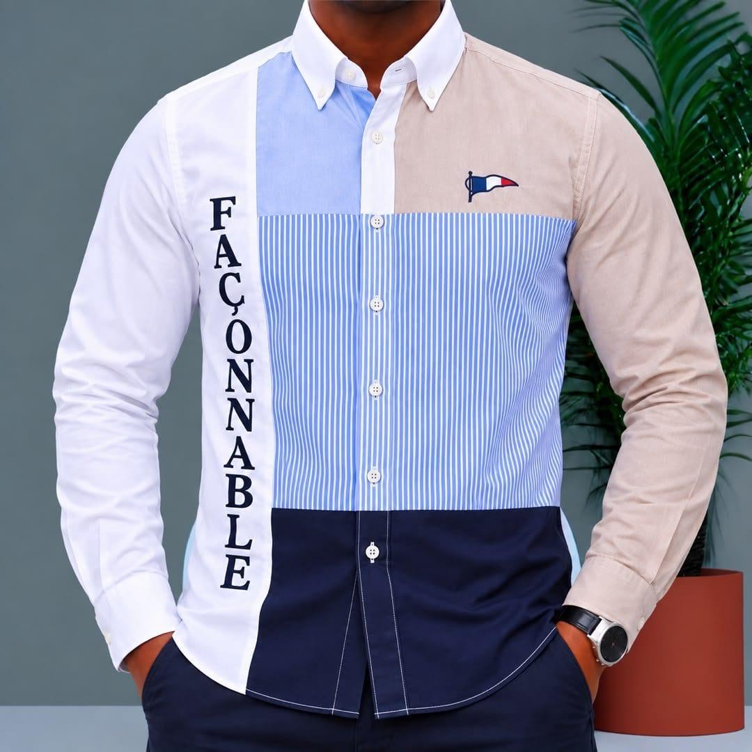 Chemise patchwork homme – Bella Shop (photo 2)