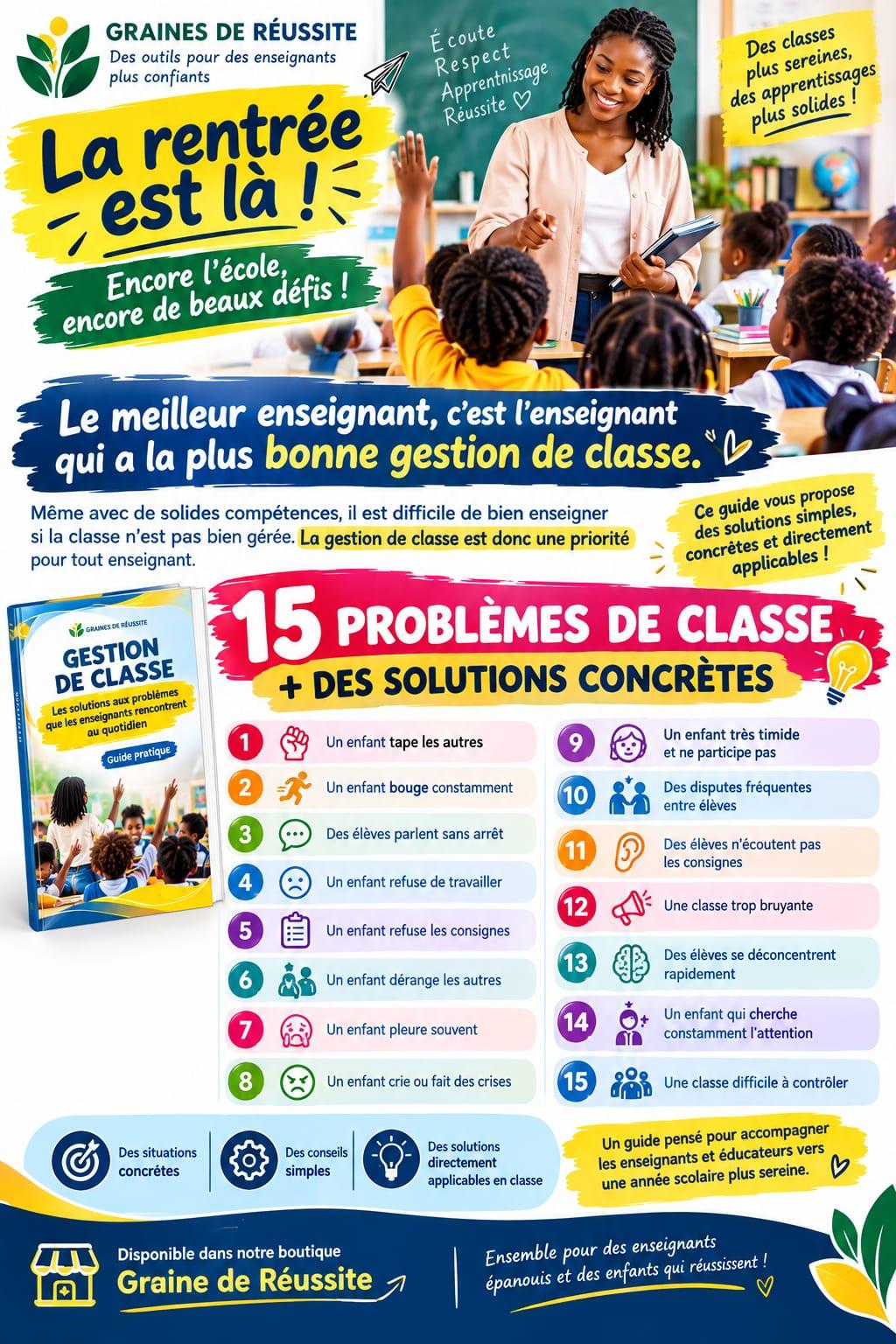 Guide 📕Gestion De Classe 📚👨👩👧👦🌱👤 – Teranga Business🇸🇳 💫✴️