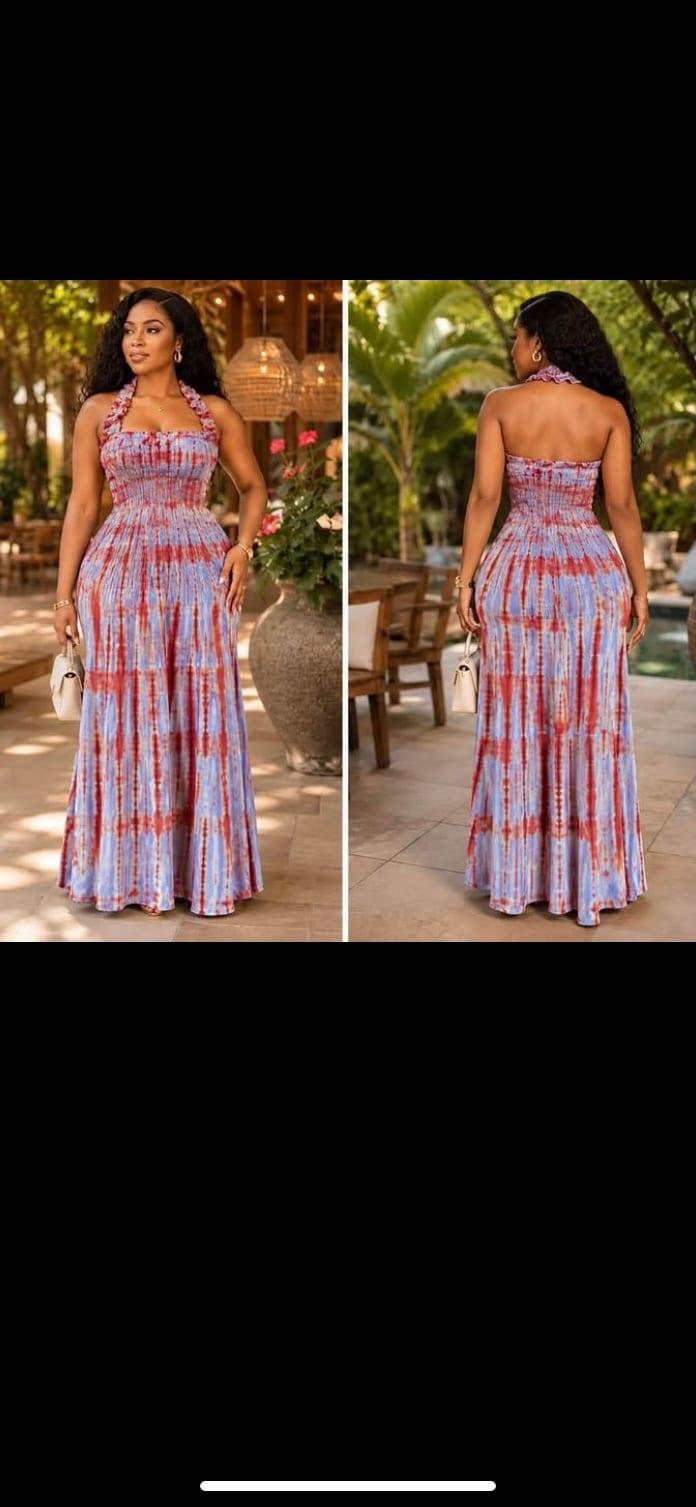 Robe longue col halter – BMPM BUSINESS
